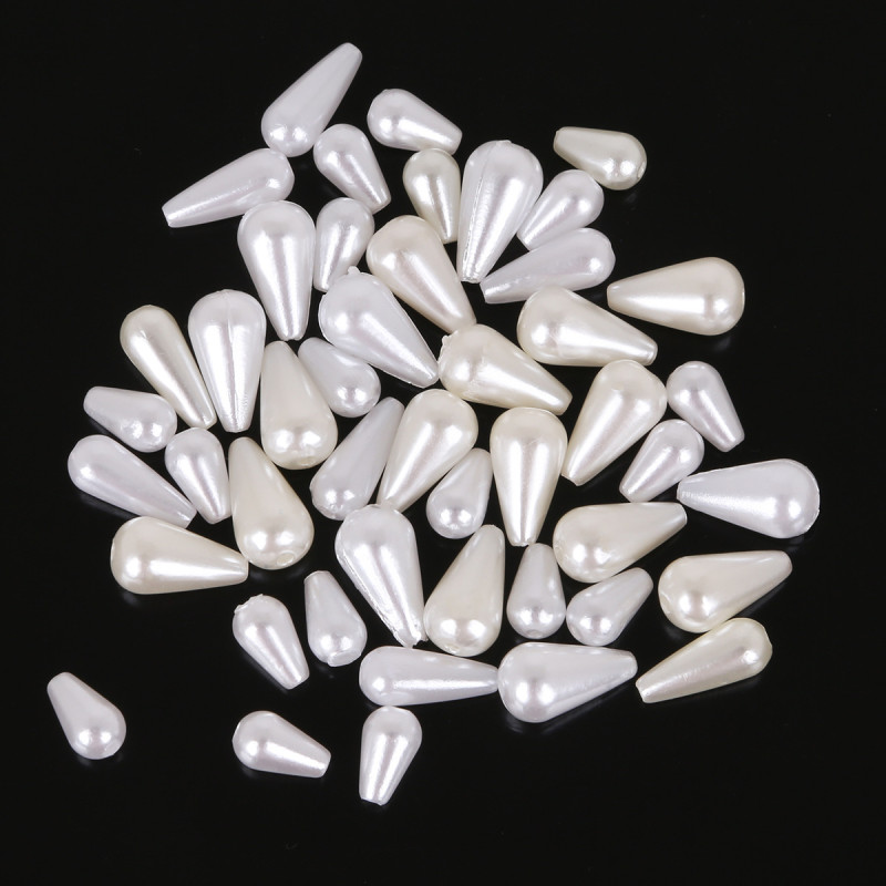 Abs Imitation Pearl Drop-shaped Loose Beads Diy Handmade Necklace Beaded Jewelry