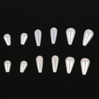 Abs Imitation Pearl Drop-shaped Loose Beads Diy Handmade Necklace Beaded Jewelry