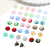 Glass Imitation Jade Gradient Lily of the Valley Beads Morning Flower Diy Handmade