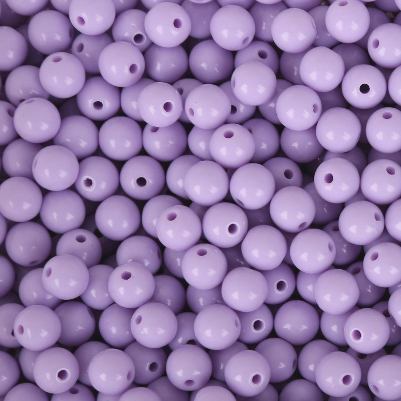 Hot Selling Acrylic Colorful Solid Color Round Beads String Loose Handmade Diy Mobile