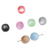 Super Premium Resin Imitation Cat's Eye Round Beads Colored Straight Hole Scattered