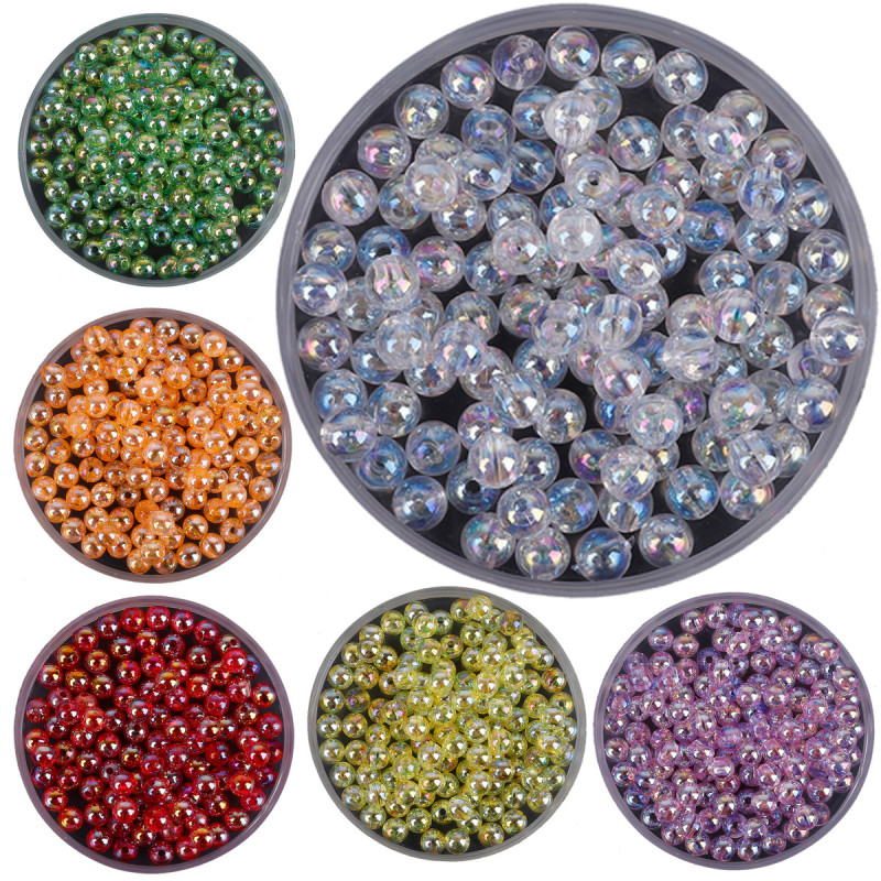 Acrylic Colorful Balls Handmade Diy Earring Materials Homemade Earrings Bracelet Beads