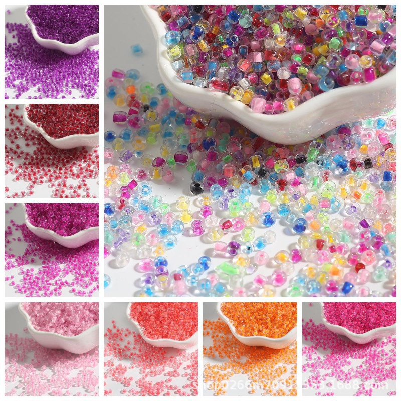 Large Packaging Glass Rice Beads Dye Core Series Loose Handmade Diy Bracelet Necklace