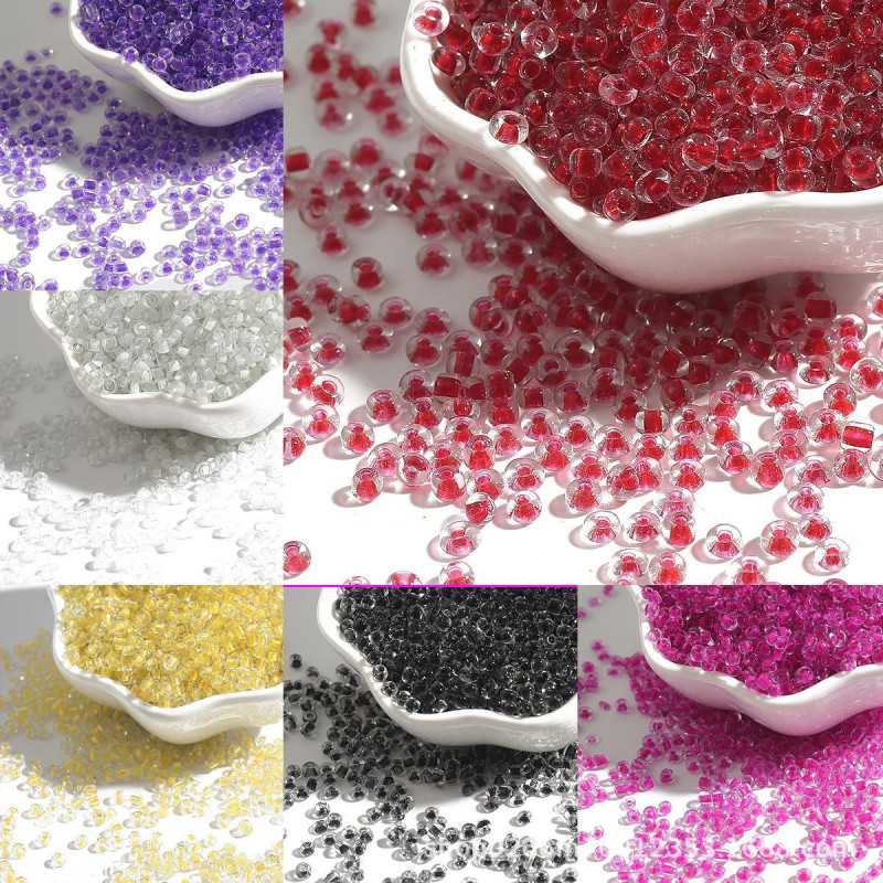 Large Packaging Glass Rice Beads Dye Core Series Loose Handmade Diy Bracelet Necklace