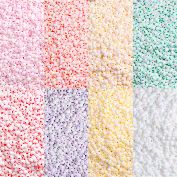 Super Excellent 2/3/4mm Solid Color Colorful Porcelain Beads Rice Handmade Diy Bracelet