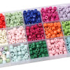 6mm Cylindrical Cream Beads Mobile Phone Chain Same Accessories Acrylic Solid Color