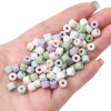 6mm Cylindrical Cream Beads Mobile Phone Chain Same Accessories Acrylic Solid Color