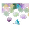 Glass Imitation Jade Gradient Color Lily of the Valley Beads Handmade Diy Necklace