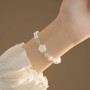 Rose Flower Bead Bracelet for Women Ins Niche Design New Summer Versatile As a Gift for