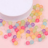 Acrylic Transparent Rubber Frosted Round Beads Handmade Diy Jewelry Accessories Homemade