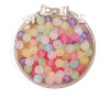 Acrylic Transparent Rubber Frosted Round Beads Handmade Diy Jewelry Accessories Homemade