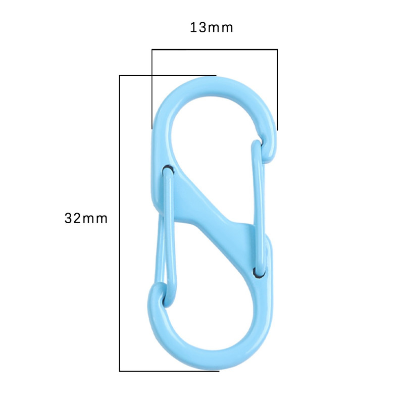 Hot Selling Color Alloy Painted Double-headed S-shaped Spring Buckle Handmade Diy