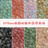 Glass Ice Permeable Ink Smudged Gold Beads Loose Diy Handmade Necklace Bracelet Jewelry