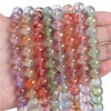 Glass Ice Permeable Ink Smudged Gold Beads Loose Diy Handmade Necklace Bracelet Jewelry