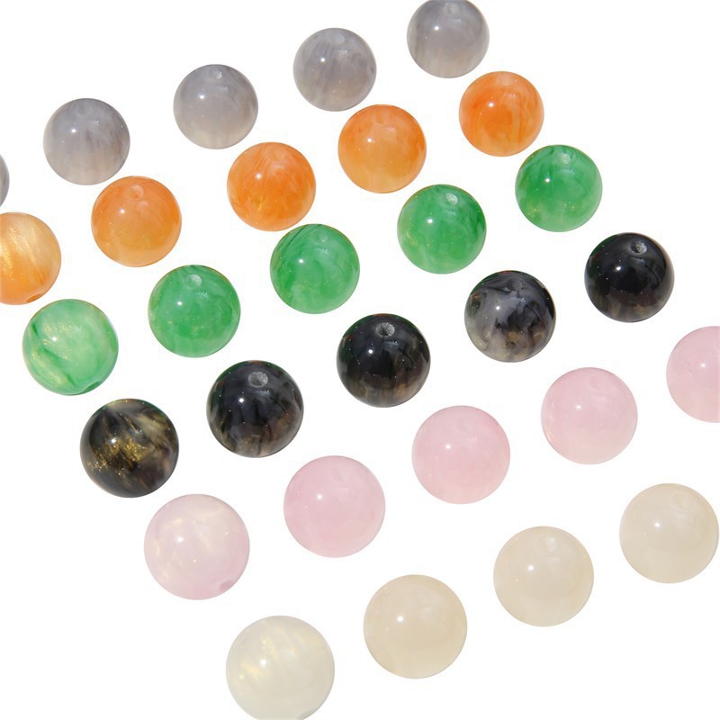 Resin Quicksand Gold Starry Sky Imitation Cat's Eye Beads Diy Handmade Bracelet Necklace