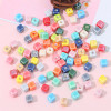 Cream Square Ceramic Beads Handmade Diy Jewelry Necklace Bracelet Ear Materials