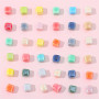 Cream Square Ceramic Beads Handmade Diy Jewelry Necklace Bracelet Ear Materials