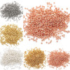 Copper 2.0 Positioning Beads Gold and Silver Necklace Fixing Clip Finishing Tube Diy