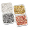 Copper 2.0 Positioning Beads Gold and Silver Necklace Fixing Clip Finishing Tube Diy