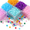 Glass Jelly Solid Color Imitation Jade Round Beads Loose Diy Handmade Necklace Hand Bead