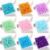 Glass Jelly Solid Color Imitation Jade Round Beads Loose Diy Handmade Necklace Hand Bead