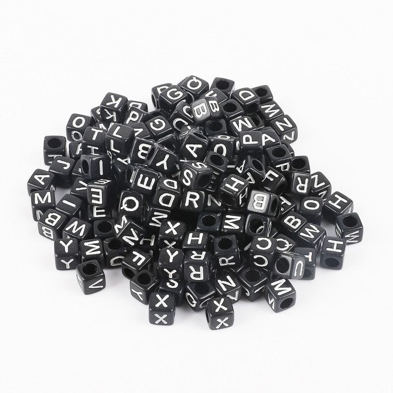 Acrylic Numbers English Letter Beads Diy Children's Beaded Jewelry Accessories Loose