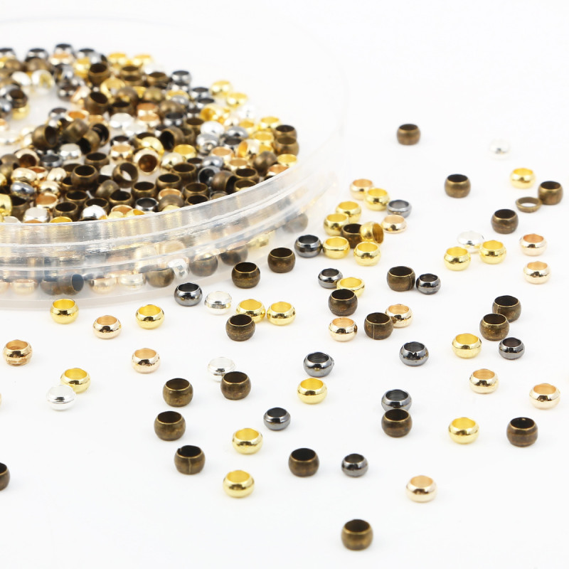Hot Selling Copper Seven-color Positioning Beads Bracelet Beaded Buckle Diy Jewelry