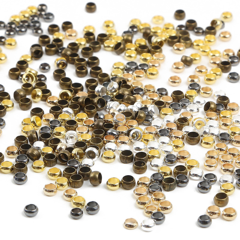 Hot Selling Copper Seven-color Positioning Beads Bracelet Beaded Buckle Diy Jewelry