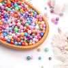 6/8/10mmabs Imitation Pearl Ab Color Round Beads Diy Handmade Loose Material Jewelry