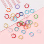 8mm Iron Spray-painted Open Ring Pendant, Handmade Diy Mobile Phone Chain, Keychain