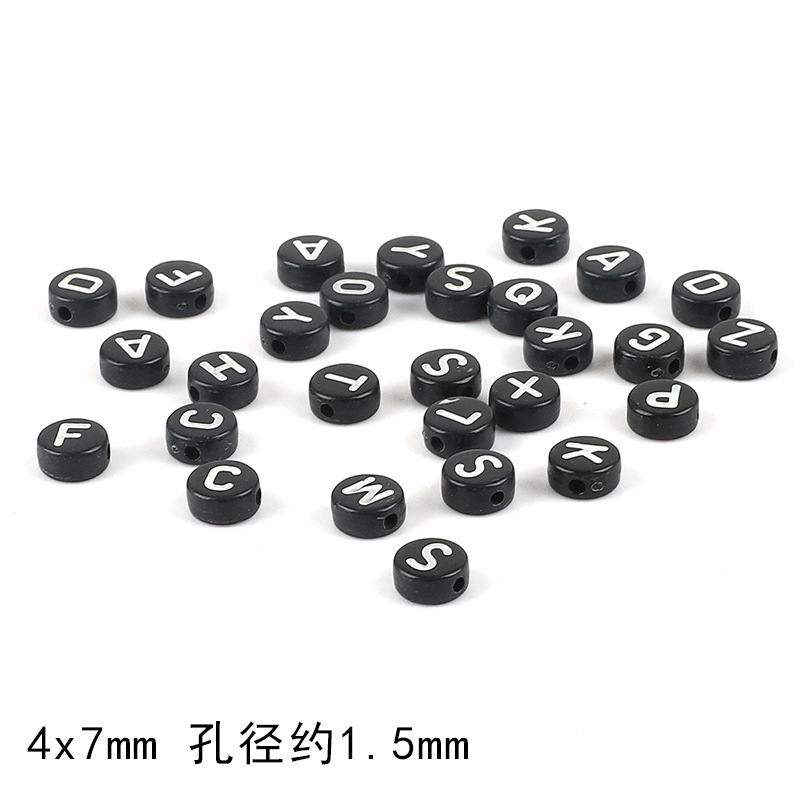 Acrylic Digital Flat Beads Jewelry Accessories Handmade Pendants Diy Bracelet Necklace