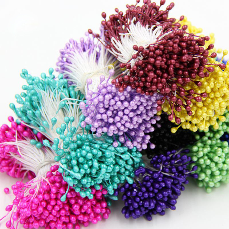 Hot Selling Chiffon Flower Stamens Handmade Diy Antique Girl Hairpin Material Core Hair