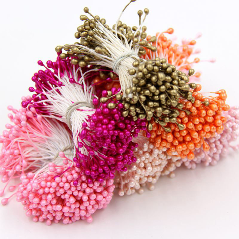 Hot Selling Chiffon Flower Stamens Handmade Diy Antique Girl Hairpin Material Core Hair