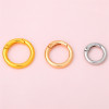 5 Alloy Color Card Ring Open Spring Round Keychain Bag Hook Diy Jewelry Accessories