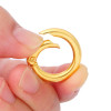 5 Alloy Color Card Ring Open Spring Round Keychain Bag Hook Diy Jewelry Accessories