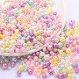 Abs Straight Hole Imitation Pearl Bracelet Beaded Material Package Handmade Diy Homemade