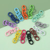 Colorful Iron Spray Paint 4-section Chain Extension Tail Bag Small Pendant Ring