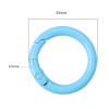 25mm Japanese and Korean Color Alloy Spray-painted Round Keychain Diy Jewelry Accessories