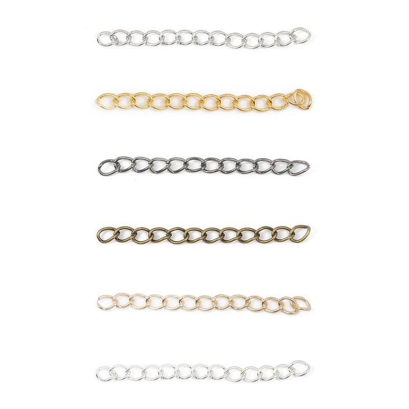 Iron Extension Chain Making Bracelet Necklace Tail Buckle Type Handmade Diy Jewelry