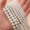 Colored Round Glass Imitation Pearl Loose Bead Material Handmade Diy Homemade Necklace