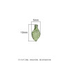 Acrylic Mini Small Leaf Hand Beads Diy Handmade Necklace Earrings Loose Jewelry