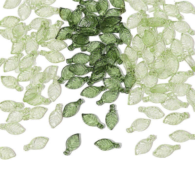 Acrylic Mini Small Leaf Hand Beads Diy Handmade Necklace Earrings Loose Jewelry