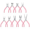 Pink Needle Nose Pliers Jewelry Multifunctional Round Wire Winding Bead Tool Handmade Diy