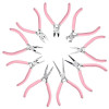Pink Needle Nose Pliers Jewelry Multifunctional Round Wire Winding Bead Tool Handmade Diy