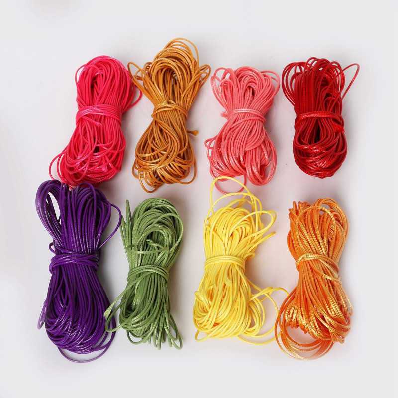 1-2 Mm Colorful Korean Wax Wire Wax Rope Necklace Bracelet Leather Diy Hand-woven