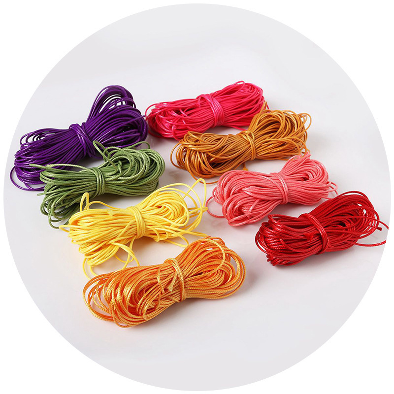 1-2 Mm Colorful Korean Wax Wire Wax Rope Necklace Bracelet Leather Diy Hand-woven