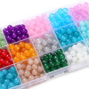 4-10mm Glass Jelly Paint Imitation Jade Round Beads Loose Diy Handmade Necklace Hand