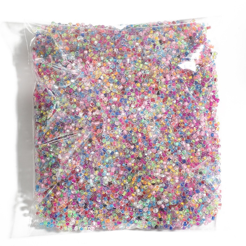 2-4mm Dye Core Rice Beads Glass Handmade Diy Jewelry Materials Homemade Earrings Tassel