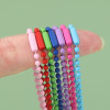10 Colorful Metal Paint Chains Wave Bead Handmade Diy Jewelry Accessories Key Chain