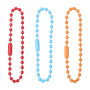 10 Colorful Metal Paint Chains Wave Bead Handmade Diy Jewelry Accessories Key Chain